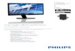 Crisp images, efficient performance - Englishcdn.cnetcontent.com/2c/fe/2cfe935a-fb9d-45f2-9edd-dda06cedba36.… · Philips Brilliance LED backlit LCD monitor with PowerSensor B-line