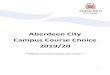 Aberdeen City Campus Course Choice 2019/20...English 7 Advanced Higher ACC AGS 12 ESOL (English for Speakers of Other Languages) 5 National 5 / Higher ACC - EAL ... Photography 5 NPA
