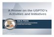 A Primer on the USPTO’s Activities and Initiatives · Additive Manufacturing Partnership Meeting 2/25/2013 31 Additive manufacturing is used in the fields of jewelry, footwear,