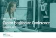 NYSE American: PFNX Cantor Healthcare ConferenceHealthcare+Conference... · United States , ROW China, HK, Malaysia Singapore, Thailand 505(b)2 PARTNERSHIP FULLY FUNDED BY THE U.S