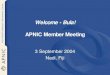 Welcome - Bula! APNIC Member Meetingarchive.apnic.net/meetings/18/docs/amm/amm-pres-p... · € € - RIPE NCC report Axel Pawlik € € - LACNIC report Ray Plzak - Ray Plzak ARIN