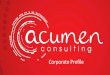 SlideModel Free PowerPoint Templates - Acumen Con Acumen Consulting is a firm specializing in supporting