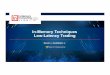 In-Memory Techniques Low-Latency Trading - PD… · • Live in NYC • +18 years on Wall St. • Extensive low latency development for market makers, LL trading shops, Banks… •