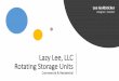 Lazy Lee, LLC Rotating Storage Units - Woodworking Network€¦ · His & Hers Closet Units. 2017 Valet Options include: Drawers Half-Moon Shelves Mirror Also available in Double-Hang