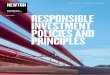 Please read the important disclosure at the back of this ... · Responsible Investment Policies and Principles 1 September 2018 RESPONSIBLE INVESTMENT POLICIES AND PRINCIPLES For