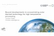 Recent developments in concentrating solar thermal ... Sattler HiTemp Forum 16-9.pdf · large share by industrial investment from 2020 G7 Goals, ElmauGermany, June 2015 DLR.de •