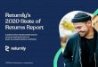 Returnly’s 2020 State of Returns Report · sample of 4 million online consumers ages 18+ in the U.S. across 6 ecommerce verticals: Apparel, Accessories, Footwear, Jewelry, Beauty