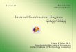 Internal Combustion Engines Internal Combustion Engines Lecture-19 Ujjwal K Saha, Ph.D. Department of