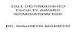 2011 Distinguished Faculty Award Nomination - Maiocco · 2010. 6. 17. · Gregory E. Kie . SUNY Canton Media Relations Manager . 315.386.7527 . kie@canton.edu Dear SUNY Canton Awards