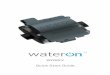 WOWEV Quick Start Guide - SmarterHomes Start Guide WaterOn W… · General Information 11 WaterOn water meters start counting your water consumption after it detects the start of