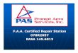 F.A.A. Certified Repair Station 078R205Y EASA 145PAS is an FAA Certified Repair Station No. O78R205Y and EASA 145.6013 specializing in repair, modifications and overhaul of accessories