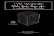 INSTR,INSTL,1000/2000 - TYMETAL CORP. - INK: BLACK ... · TYM 1000/2000 Slide Gate Operator Installation Guide - 2 - Rev 9 02/14 Wiring Specifications Refer to the following steps