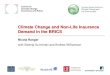 Climate Change and Non Life Insurance Demand in the BRICS€¦ · China (1st), Brazil (4th), Russia (6th), ... Drivers of non-life insurance demand beyond income Group of Drivers