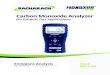 Carbon Monoxide Analyzer - Bacharach, Inc.€¦ · Carbon Monoxide Analyzer for Exhaust Gas Applications User Manual. 0019-9376 Revision 0 2 ... capable of testing for CO in both