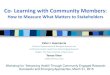 Co- Learning with Community Members - Rutgers CSHP · – Mean 8 yrs in NB Male=6 – Mean 10 yrs in NB Spanish primary language Education – Primaria 48% – Secundaria 35% –