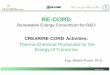 Renewable Energy Consortium for R&D · Renewable Energy Consortium for R&D CREAR/RE-CORD Activities: Thermo-Chemical Processes for the Energy of Tomorrow 1 Eng. Matteo Prussi, Ph.D