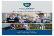 Hillcrest Secondary School Scholarships 2019-20 · 2019. 11. 1. · Scholarships equate to a reduction of between 10% and 25% of the tuition fees for the successful applicants. Successful