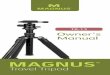 TR-13 Owner’s Manual - B&H Photo · 2019. 2. 6. · Travel Tripod Components Thank you for choosing Magnus. The Magnus TR-13 Travel tripod is the perfect lightweight travel companion