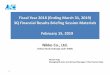 Fiscal Year 2018 (Ending March 31, 2019) 3Q Financial Results … Year... · 2019. 2. 28. · Fiscal Year 2018 (Ending March 31, 2019) 3Q Financial Results Briefing Session Materials