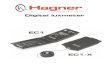 The Hagner Digital Luxmeter EC1 - Instrumentcompaniet · The Hagner Digital Luxmeter EC1 The Hagner Digital Luxmeter, model EC1, is a small, handy and extremely easy-to-use instrument