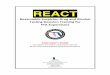 REACT Instructor's Guide · ! 2! Welcome)to)REACT!)! This!training!program!is!an!interactive,!instructor!led!training!program.!!The!REACT!DVD,! Instructor’s!Guide!and!ParticipantWorkbook,!when