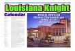 104th Annual State Convention April 5 Deadline-State Grading … Knight/0309laknight.pdf · 2016. 2. 13. · OFFICIAL PUBLICATION OF LOUISIANA STATE COUNCIL KNIGHTS OF COLUMBUS MARCH