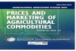 PRICES AND MARKETING OF AGRICULTURAL COMMODITIESMarketing...PRICES AND MARKETING OF AGRICULTURAL COMM ODITIES PHILIPPINE STATISTICS AUTHORITY 11 Ginger Table 4a. Farm - wholesale price