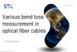 Various bend loss measurement in optical fiber cables · Optical fiber cables and various losses The design of the optical fifer cable ( OFC ) assembly requires consideration of several