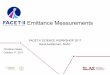 Emittance Measurements · Emittance Measurements Christine Clarke October 17, 2017 FACET-II SCIENCE WORKSHOP 2017 Kavli Auditorium, SLAC. ... "Heat pipe oven” or Gas 3 Heat Pipe