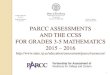 2015-2016 PARCC Assessments and the CCSS for Grades 3-5 ... · Grade 4: 31 points Grade 5: 30 points Grade 3: 10 points Grade 4: 9 points Grade 5: 10 points Grades 3-5: 14 points