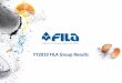 FY2019 FILA Group Results - F.I.L.A Group - F.I.L.A Group · Statements contained in this presentation, particularly regarding any possible or assumed future performance of the F.I.L.A