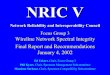 Focus Group 3 Wireline Network Spectral Integrity Final Report … · 2019. 3. 21. · letter ballot and comments from this ballot will be considered at the February T1E1 meetings