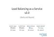 Load Balancing as a Service v2...Load Balancing as a Service v2.0 Liberty and Beyond Brandon Logan Franklin Naval Michael Johnson Stephen Balukoff IRC: blogan IRC: fnaval IRC: johnsom