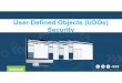 User Defined Objects (UDOs) Security · OBIEE Embedded Forms Composite Page UDOs OVRSpring BoardWatch ListADF Classic E1Pages Same security process as Cafe1 with additional content