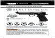 MANUAL 2253017 Beretta M92 A1 01SEP15 CG€¦ · • Remove the magazine. 4C. Removing a Jammed BB • Unload all of the BBs (See Step 4B). • Make sure the air pistol is “ON SAFE”