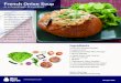 French Onion Soup - Blue Apron...2014/01/22  · French Onion Soup in a Sourdough Bread Bowl Makes 2 Servings About 625 Calories Per Serving Recipe #86 Prepare the ingredients: Preheat