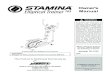 Owner's Manual - Stamina Products€¦ · 1/29/2019  · Stamina® Elliptical Trainer 703 for the first time. 2. Read all warnings and cautions posted on the Stamina® Elliptical