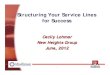 Structuring Your Service Lines for Successreach-newheights.com/wp-content/uploads/2013/05/... · Structuring Your Service Lines for Success Cecily Lohmar New Heights Group June, 2012