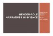 COMM 114G: GENDER-ROLE Gender & Science NARRATIVES IN ...€¦ · Biology as a way of knowing the world is kin to Romantic literature, with its ... biology fashions the facts “discovered”