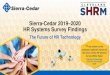 Sierra-Cedar 2019 2020 HR Systems Survey Findings€¦ · Oversee the Annual HR and Finance Systems Research, safekeeping the process for the Industry HR and OE Practitioner for over
