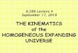 8.286 Lecture 4, September 17, 2018web.mit.edu/8.286/www/slides18/lec04-euf18-slides.pdf · The Parsec Alan Guth Massachusetts Institute of T echnology 8.286 Lecture 4, September