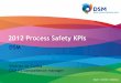 2012 Process Safety KPIsevents/PSPI+Conference...• Pillars are supported by 3 Bases – Requirements: Authorities, OSHA, EPA, PSN-GN, DSM SHE – Competence and Expertise: Identification