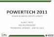 POWERTECH 2011ewh.ieee.org/conf/powertech/2011/Presentations/Rotz.pdf · TRONDHEIM, NORWAY JUNE 20, 2011 1. WELCOME • To TRONDHEIM • To POWERTECH 2011. THANK YOU ... • EEI Transmission