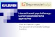 Internet-based psychotherapy: Current psychodynamic approaches · 2020. 3. 22. · developmental cascade approach to child and adolescent depressive disorder based on the research