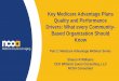 Key Medicare Advantage Plans Quality and Performance ... · •The MA Quality Strategy: Plans’ quality improvement strategies should focus on improving overall care that Medicare