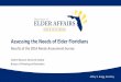 Assessing the Needs of Elder Floridianselderaffairs.org/doea/pubs/pubs/2016_NA_Presentation.pdf · Background of the Elder Needs Assessment Survey Based on the 2010 survey, the 2016