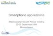 Smartphone applicationsarchive.northsearegion.eu/files/repository/...Smartphone applications Waterways for Growth Partner meeting 29-30 September 2011 Bremerhaven
