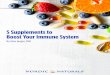 5 Supplements to Boost Your Immune System€¦ · Boost Your Immune System. Highlights • The immune system encompasses a diverse group of cells that perform important immunity enhancing
