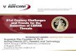 21st Century Challenges and Trends for the Detection of CBRNE … · 2017. 5. 17. · 21st Century Challenges and Trends for the Detection of CBRNE Threats Augustus Way Fountain III,