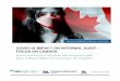 COVID-19 Impact on Internal Audit - Focus on Canada Canada/Documents... · work, CAEs should be mindful of any potential threats to internal audit independence in the organization.)